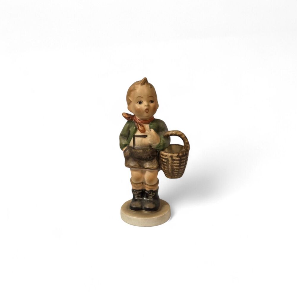 Goebel Hummel Village Boy #51 w Basket TMK-3 Western Germany Figurine 4”‎